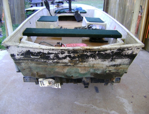 14ft Fishing Boat Transom Repair